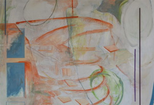 Übergang III, Acryl, Eitempera, Öl auf Baumwollstoff, 130 x 190 cm, 2011, Erwin Holl