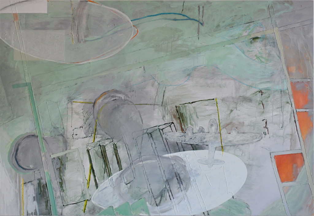 Acryl, Eitempera, Öl auf Baumwollstoff, 130 x 190 cm, 2011