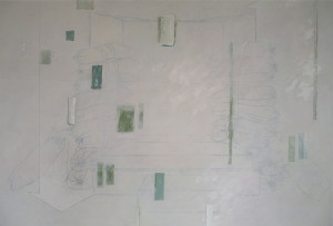 Code, Acryl, Eitempera, Öl auf Baumwollstoff, 130 x 190 cm, 2013, Erwin Holl