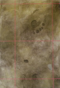Innen I, Acryl, Eitempera, Öl auf Baumwollstoff, 190 x 130 cm, 2013, Erwin Holl