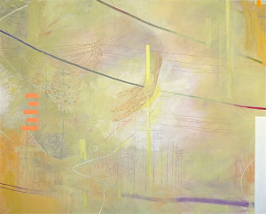 Spuren III, Acryl, Eitempera und Öl auf Baumwollstoff, 210 x 260 cm, 2014, Erwin Holl
