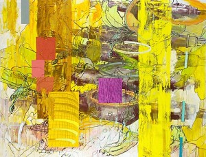 Scivias III, Acryl, Eiöltempera und Öl auf Baumwollstoff, 200 x 260 cm, 2003, Erwin Holl