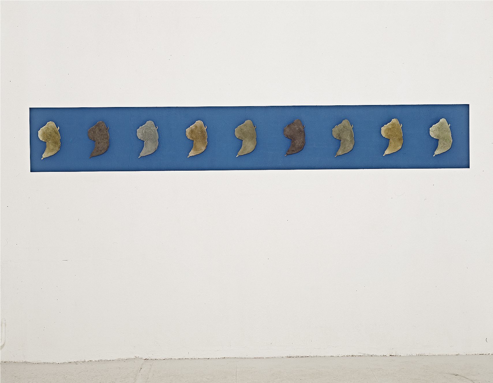 Kaltes Bufett, Zellan, Pigmente, Wandmalerei, 1997, Erwin Holl