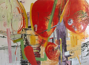 Phyrne III., Acryl, Eiöltempera und Öl auf Baumwollstoff, 190 x 260 cm, 2005, Erwin Holl