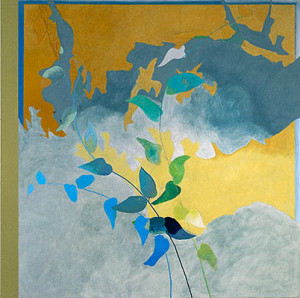 Öl und Acryl auf Baumwollstoff, 160 x 160 cm, 1989
