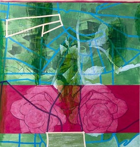Daraus ergibt sich, Öl und Acryl auf Leinwand, 200 x 190 cm, 1991, Erwin Holl