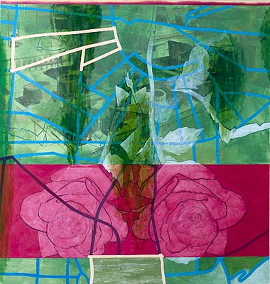 Daraus ergibt sich, Öl und Acryl auf Leinwand, 200 x 190 cm, 1991, Erwin Holl