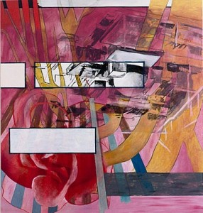 Wenn die Struktur, Öl und Acryl auf Leinwand, 200 x 190 cm, 1991, Erwin Holl