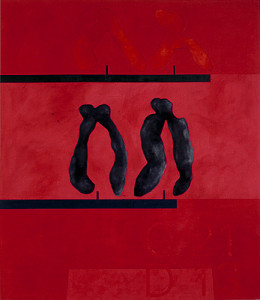Position 0692-2, Mischtechnik auf Leinwand, 230 x 200 cm, 1992, Erwin Holl
