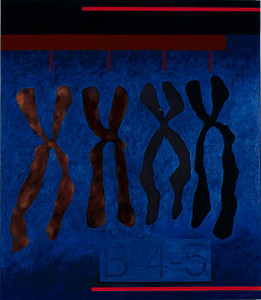 Position 0792-1, Mischtechnik auf Leinwand, 230 x 200 cm, 1992, Erwin Holl