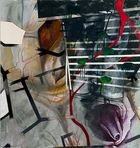 ohne Titel a.d.R, Mischtechnik auf Leinwand, 230 x 200 cm, 1992, Erwin Holl