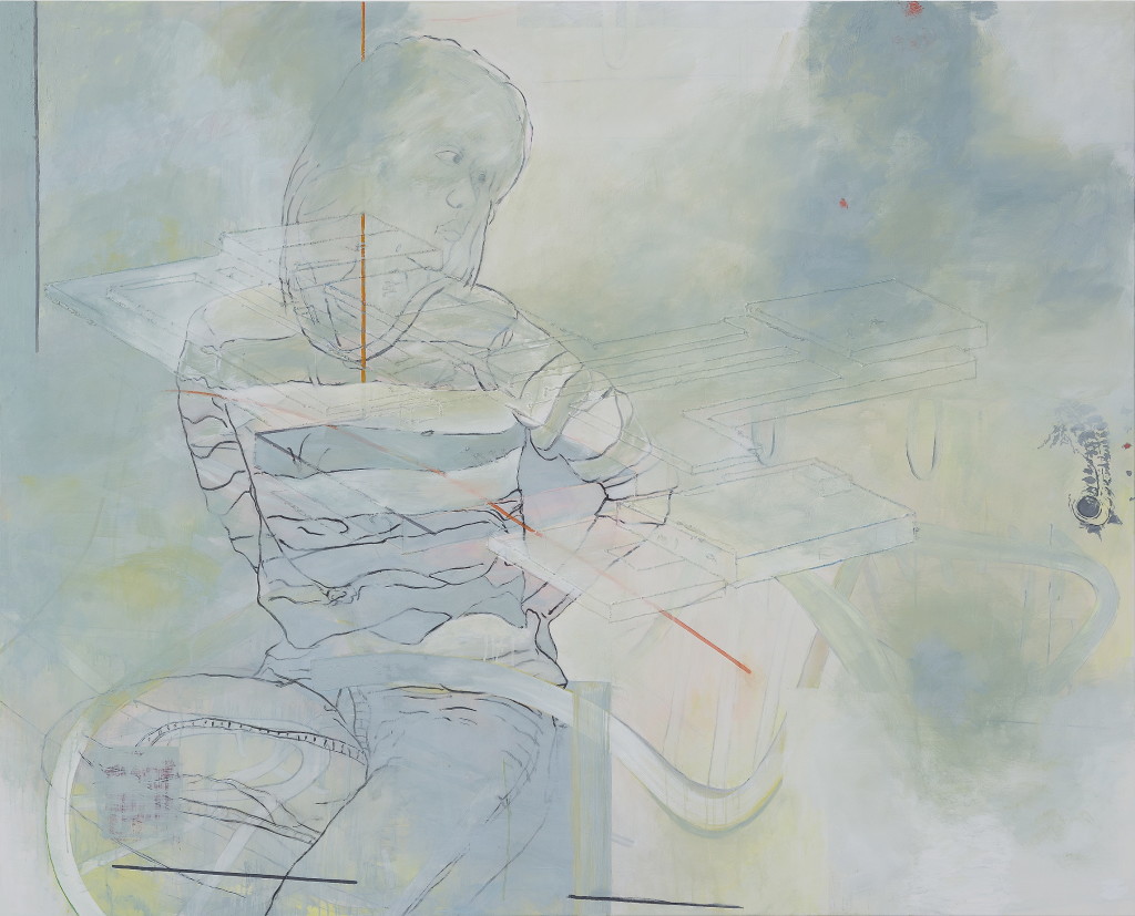 Acryl, Eitempera, Öl auf Baumwollstoff, 210 x 260 cm, 2015