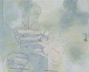 Relation II, Acryl, Eitempera, Öl auf Baumwollstoff, 210 x 260 cm, 2015, Erwin Holl