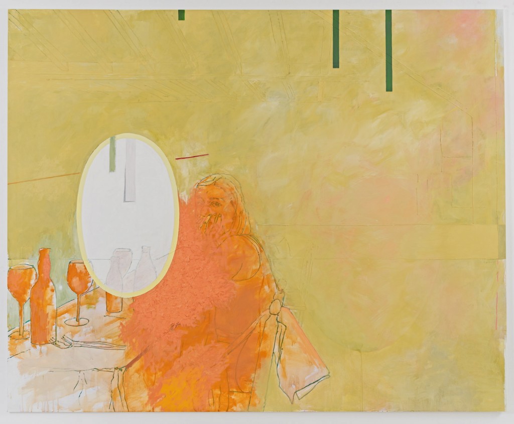 Acryl, Eiöltepera und Öl auf Baumwollstoff, 210 x 260 cm, 2016