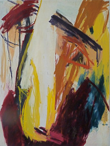 Nr. XIII, Acryl und Eiöltempera auf Baumwollstoff, 1983, Erwin Holl