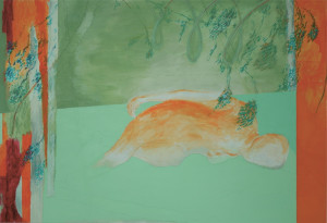 Auflösung I, Acryl, Eiöltempera und Öl auf Baumwollstoff, 130 x 190 cm, Erwin Holl