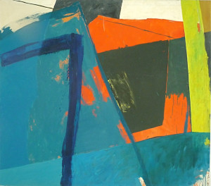 o.T. 2, Acryl, Eiöltempera und Öl auf Leinwand, 160 x 180 cm, 1985, Erwin Holl