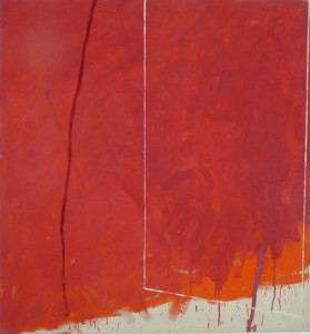o.T. 3, Acryl, Eiöltempera und Öl auf Baumwollstoff, 150 x 140 cm, 1989, Erwin Holl