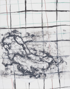 verso-recto III, Verschiedene Materialien auf Papier, 50 x 64 cm, 2017, Erwin Holl