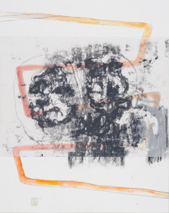 verso-recto, V, Verschiedene Materialien auf Papier, 50 x 64 cm, 2017, Erwin Holl