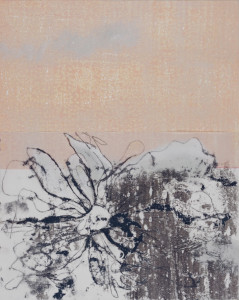 verso-recto b, Verschiedene Materialien auf Papier, 50 x 64 cm, 2016, Erwin Holl