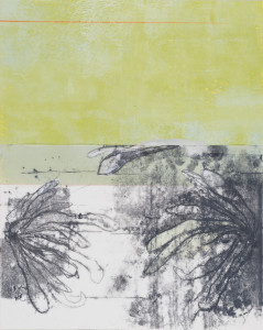 verso-recto c, Verschiedene Materialien auf Papier, 50 x 64 cm, 2016, Erwin Holl