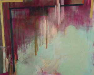 Auflösung VI, Acryl, Eitempera und Öl auf Baumwollstoff, 200 x 250 cm, 2019, Erwin Holl