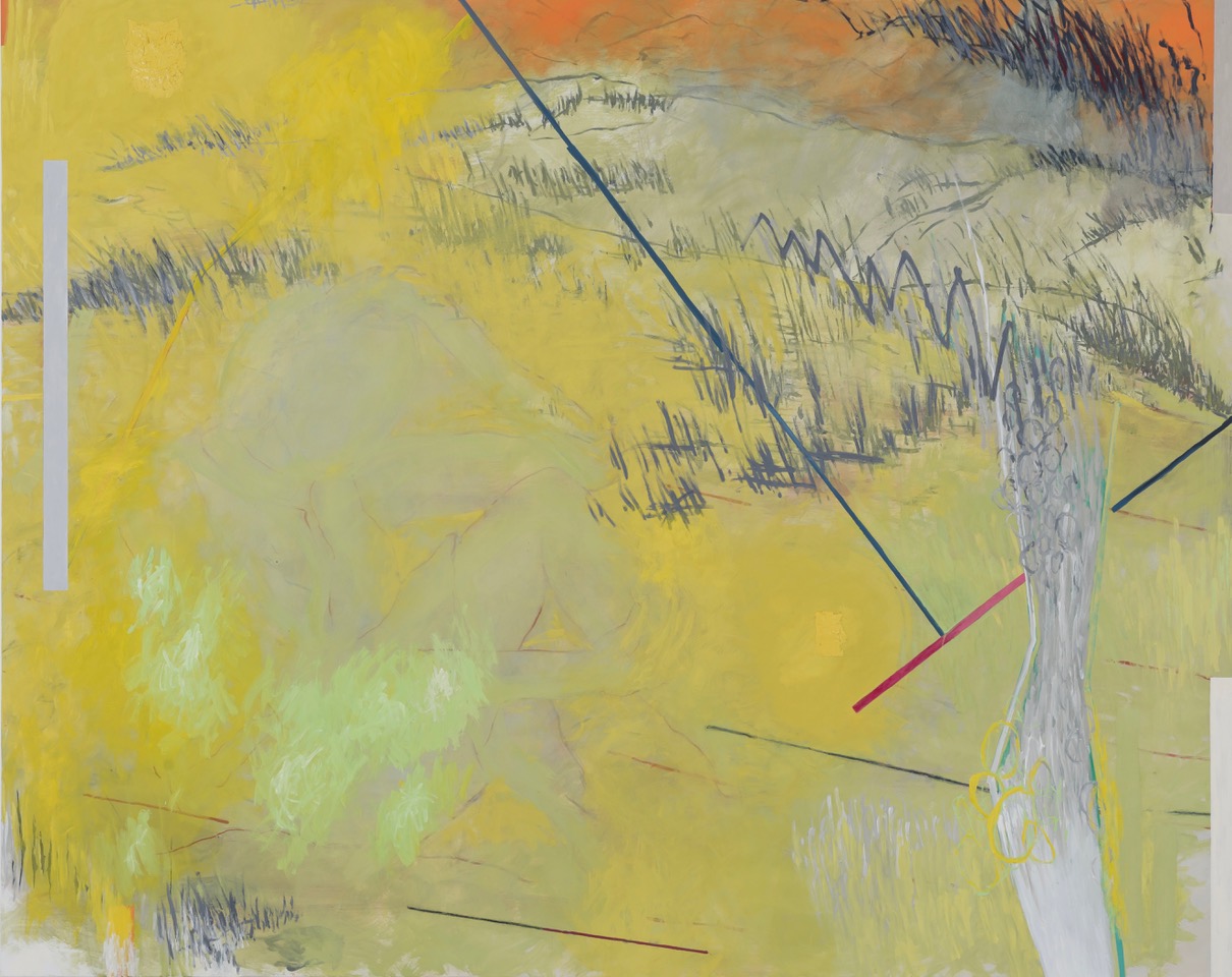 Auflösung VII, Acryl, Eitempera und Öl auf Baumwollstoff, 200 x 250 cm, 2020, Erwin Holl