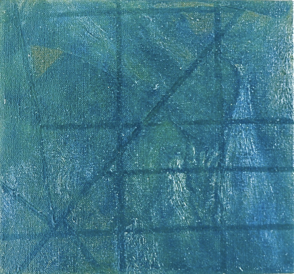 Freilaufendes Bild 1, Öl auf Leinwand, 1994, 27 x 29 cm, Erwin Holl