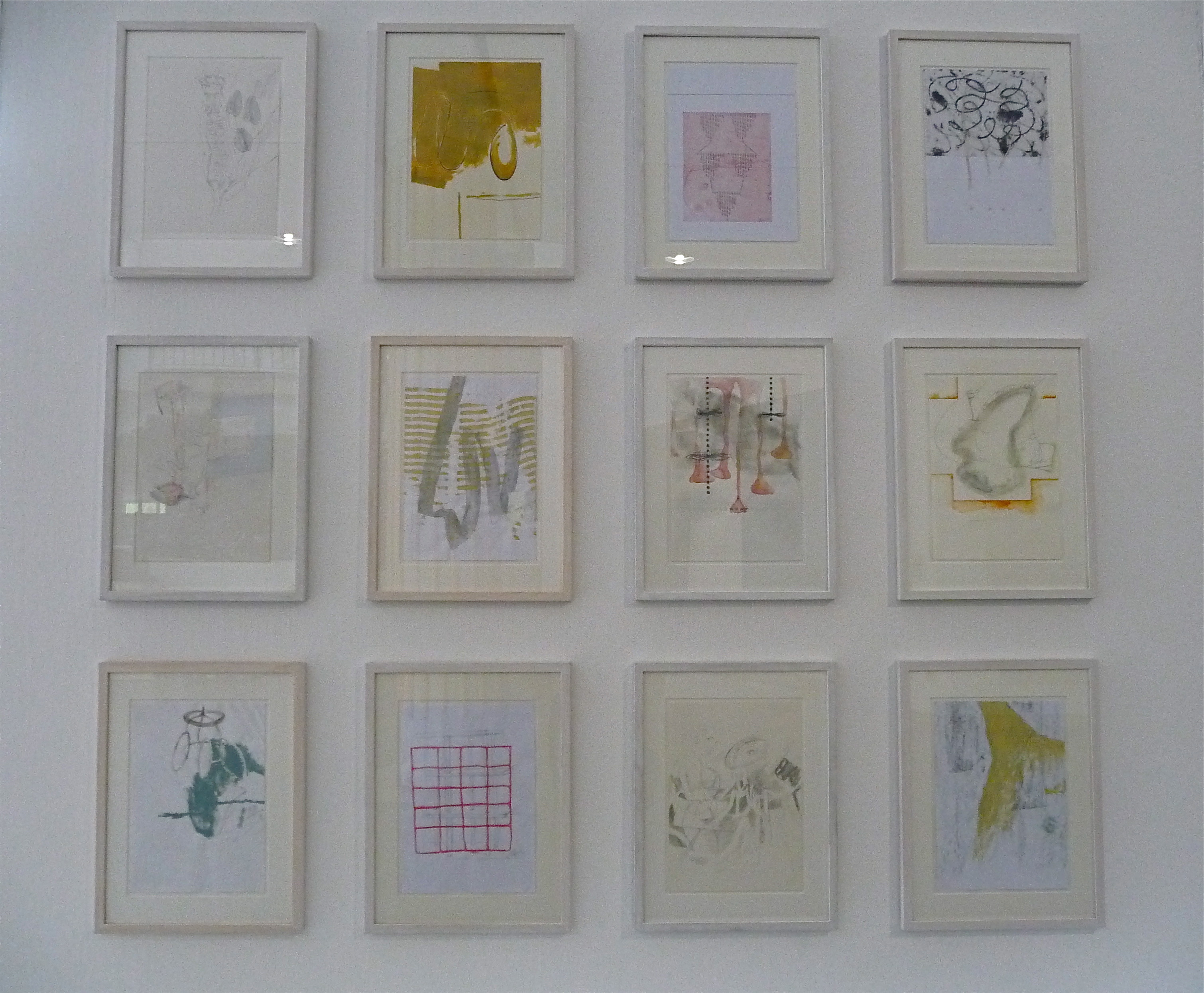 Ausstellung (2) Aalen, Verschiedene Materialien auf Papier, 29,7 x 21 cm, 2009, Erwin Holl