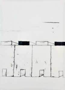 Kontingenz 1, Monotyie auf Papier, 2022, Erwin Holl