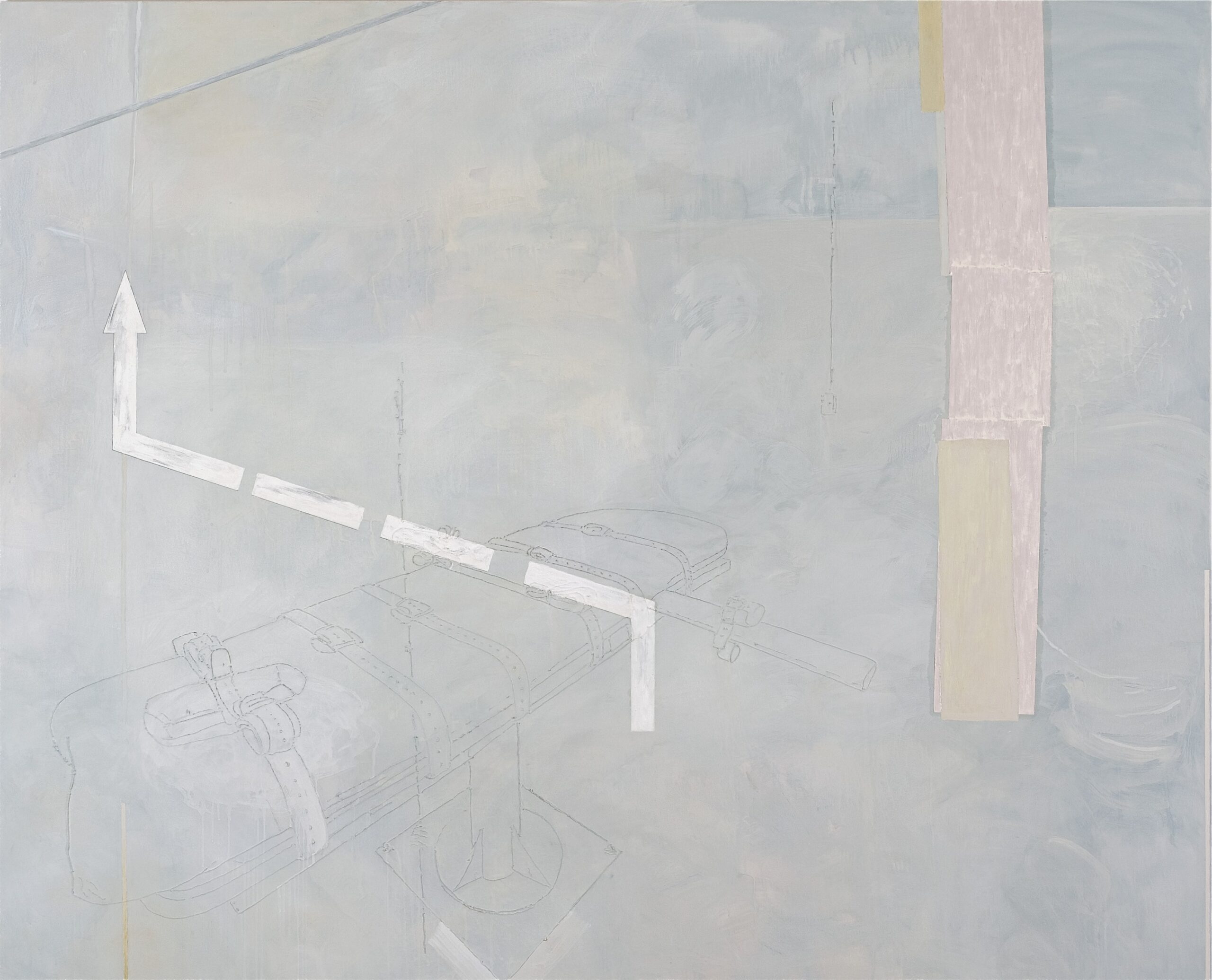Acryl, Eiöltempera und Öl auf Baumwollstoff, 210 x 260 cm, 2010