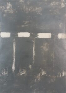 Kontingenz 6, Monotypie auf Transparentpapier, 59,5 x 42 cm, 2022, Erwin Holl
