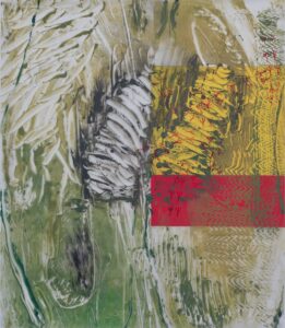 Kontingenz a, Monotypie auf Transparentpapier, 105,5 x 91 cm, 2021/22, Erwin Holl