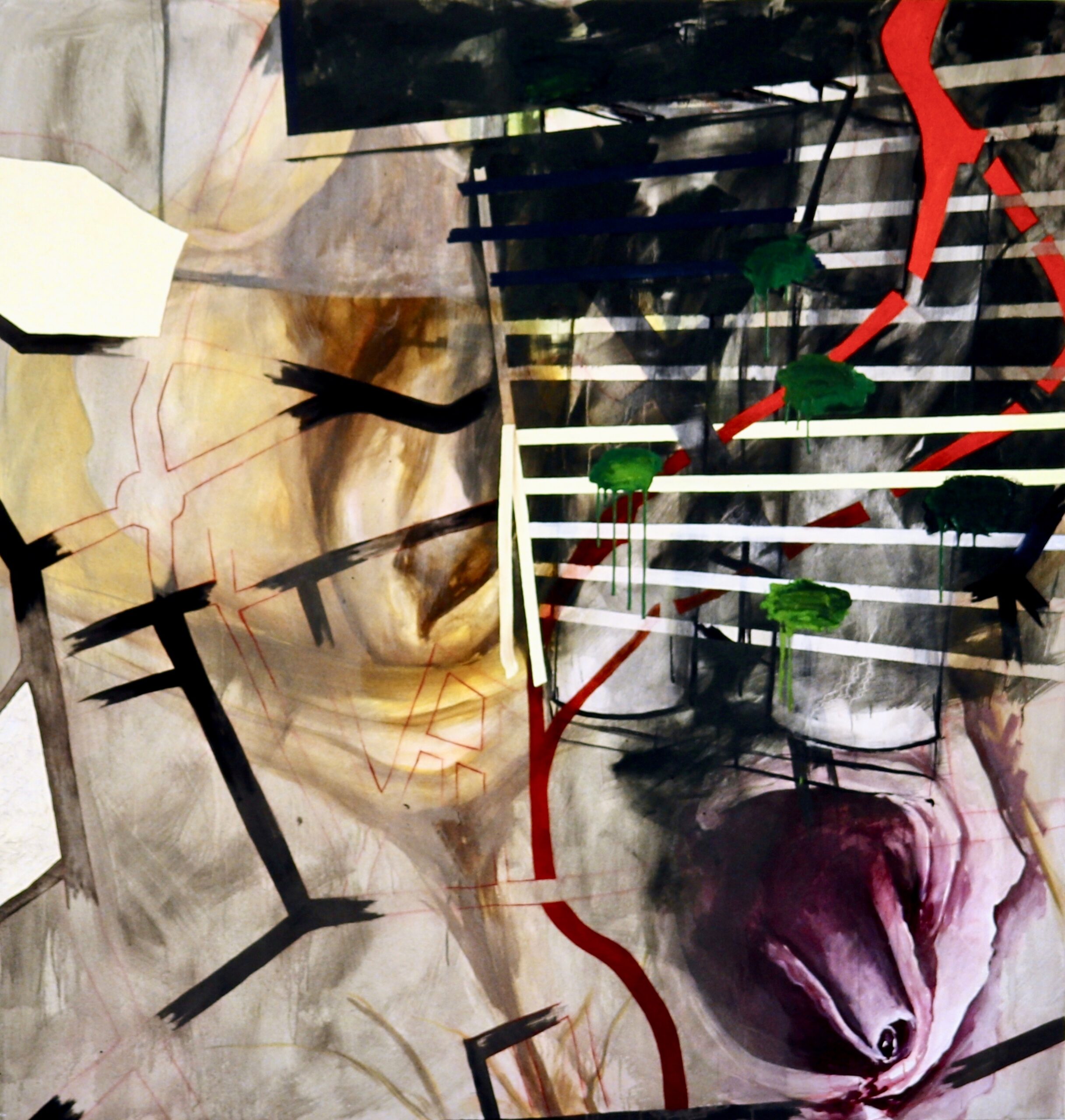 Erwin Holl, Öl und Eitempera auf Leinwand, 200 x 190 cm, 1992