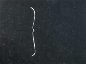 random coil 1, Holzschnitt auf Transparentpapier, 45,5 x 61 cm, 2022