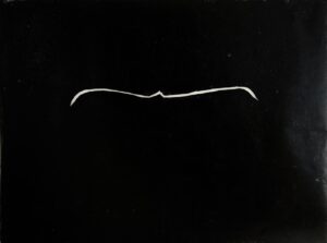 random coil 2, Holzschnitt auf Transparentpapier, 45,5 x 61 cm, 2022