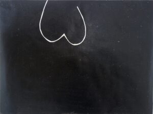 random coil 3, Holzschnitt auf Transparentpapier, 45,5 x 61 cm, 2022