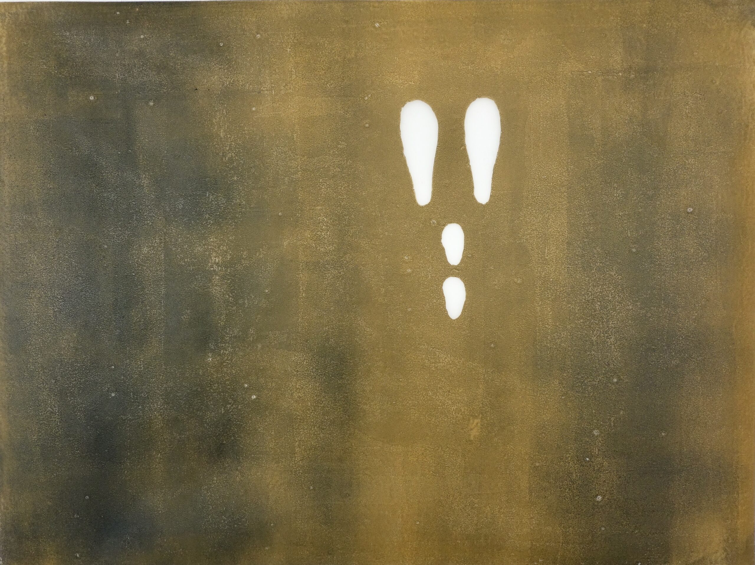 random coil e, Holzschnitt auf Transparentpapier, 45,5 x 61 cm, 2022